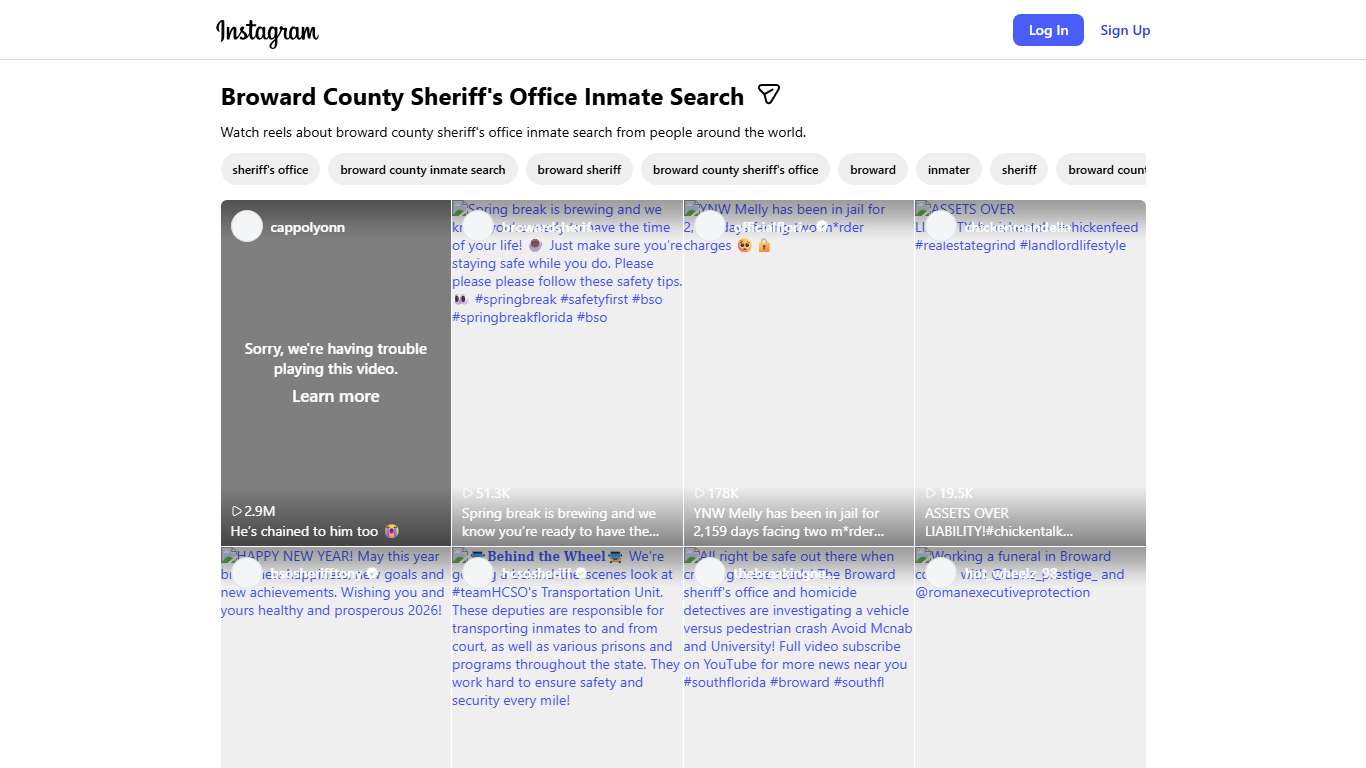 Broward County Sheriff's Office Inmate Search